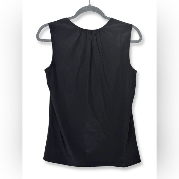 [ TORY BURCH ] Black Tie Neckline Sleeveless Blouse : Like New : 4 - Picture 2 of 7